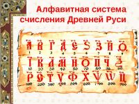 Древние письмена: числа или буквы, счёт или азбука?